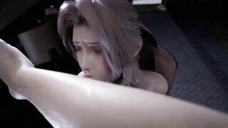 Aerith And Cloud Fuck All Night Long