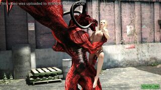 Horny Devil. Demonic 3D Fuck