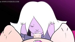 Steven universe Amethyst blowjob