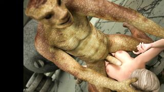 A Snakeman and His Dick. 3D Hentai