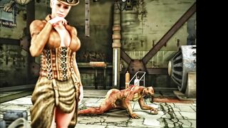 A Snakeman and His Dick. 3D Hentai