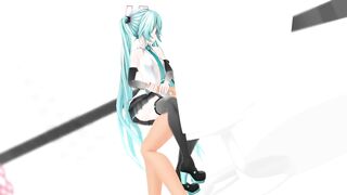 MMD Sluty Miku Blowjob & Sex MAD LOVERS By [Noneferoero]