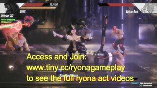 Cute girl having sex with a big boss in Pure Onyx action 2021 hentai ryona game new gameplay
