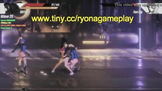 Cute girl having sex with a big boss in Pure Onyx action 2021 hentai ryona game new gameplay