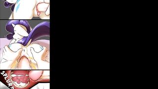 MLP Porn Rarity Pony ( My Little Pony Clop Ponies Hentai Furry Sex Cartoon Compilation )