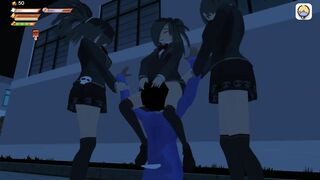 Mean girls bully you with pee in this horrible femdom game