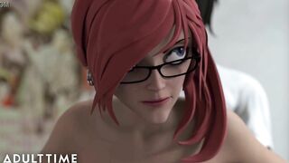 ADULT TIME - Hentai Sex University Prodigy Dominates Principal's Pussy For His Midterm Exam