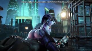 Widowmaker on the Roof Hentai