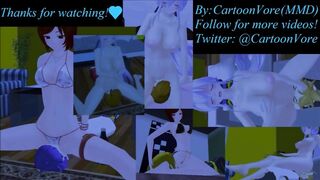 Daily Facesitting (MMD Facesitting Animation)