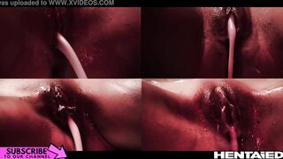 Real Life Hentai - Cumflation of 4 girls - Valentina Nappi and Sonya Blaze have fun