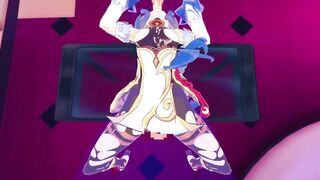 【原神/甘雨】甘雨がただひたすらイラマチオするだけ♡
