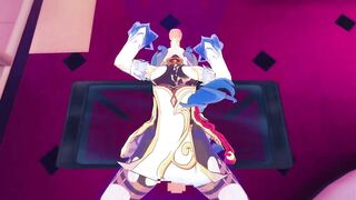 【原神/甘雨】甘雨がただひたすらイラマチオするだけ♡