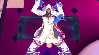 【原神/甘雨】甘雨がただひたすらイラマチオするだけ♡