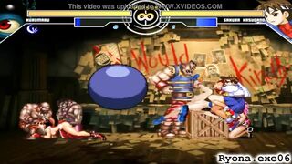 Kuromaru Vs Sakura Kasugano The Queen of Fighters