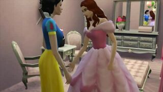 Snow White and Ariel LESBIAN Disney Fuck