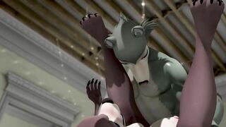 JUNO FROM BEASTARS GIVES LEGOSI A HELPING HAND - SECOND LIFE YIFF [WITH SOUND]