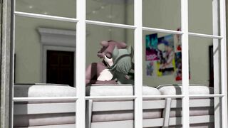 JUNO FROM BEASTARS GIVES LEGOSI A HELPING HAND - SECOND LIFE YIFF [WITH SOUND]