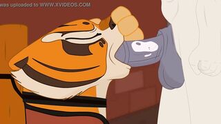 Master Tigress makes Blowjob to the Tai lung.