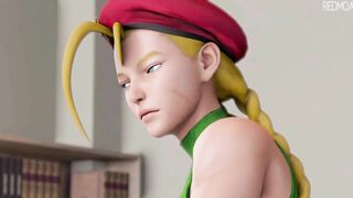 Han Juri and Cammy White 3D Futanari