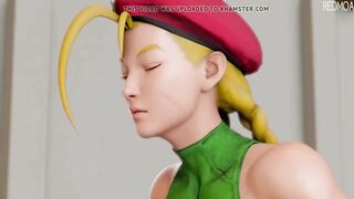 Han Juri and Cammy White 3D Futanari