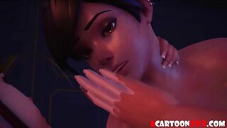 tracer x brigitte 3d bdsm fooling with hairy pussy