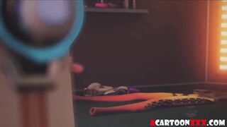 tracer x brigitte 3d bdsm fooling with hairy pussy
