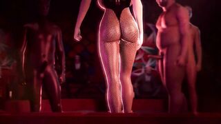【MMD R-18 SEX DANCE】LEWD STRIPPER HOT ASS NIGHT HARD SEX TASTY PLEASURE 激しいセックス [MMD]