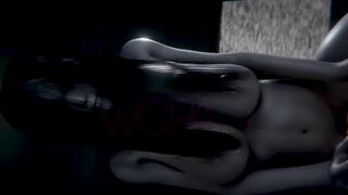 Samara came off TV to give her pussy - part 2 - 3D animation