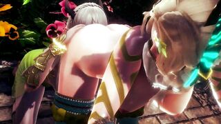 ELF WARRIOR LICKED PUSSY OF THE QUEEN FOREST | 3D Hentai