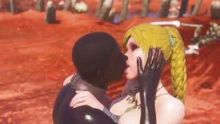 Thick White Woman Gets BBC Cumshot