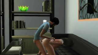 She spread her legs for a job ( THE SLUTTY JOB ) /SIMS4/