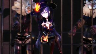 Mona's whore does not resist and has sex with whoever is MMD - By [Darker 666]