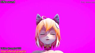 cat girl Nemimi stretch