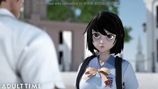ADULT TIME Hentai Sex Headmaster Makes Tardy Classmates Fuck In Front Of Everyone