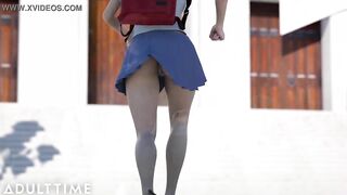ADULT TIME Hentai Sex Headmaster Makes Tardy Classmates Fuck In Front Of Everyone