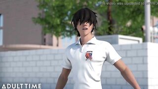 ADULT TIME Hentai Sex Headmaster Makes Tardy Classmates Fuck In Front Of Everyone
