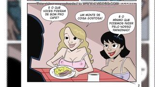 Hot sisters seduce dad to be able to go to the dance in the favela - HQ Porn Putarias na Favela - Home Camera