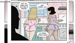 Hot sisters seduce dad to be able to go to the dance in the favela - HQ Porn Putarias na Favela - Home Camera