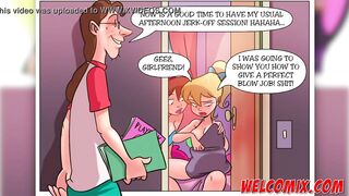Learning with her girlfriend - The Naughty Home Tittle 5