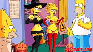 Halloween night with sex - The Simptoons