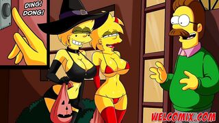 Halloween night with sex - The Simptoons