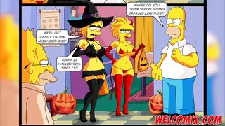 Halloween night with sex - The Simptoons