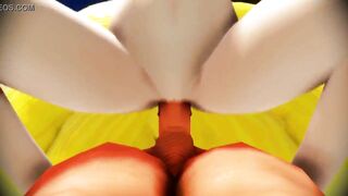 【MMD】藍様で背面騎乗位セックス