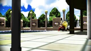 【MMD】藍様で背面騎乗位セックス