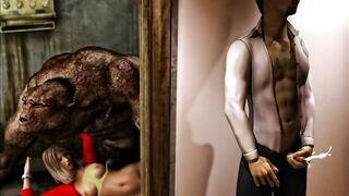 Muddy Surprise Monster Sex. 3D Porn