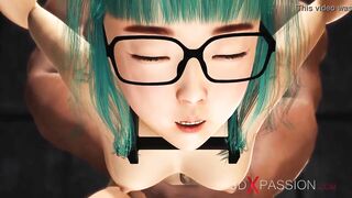 Shy japanese college girl in glasses gets fucked in the prison