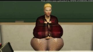 Black Student Fucks Blonde Milf Teacher