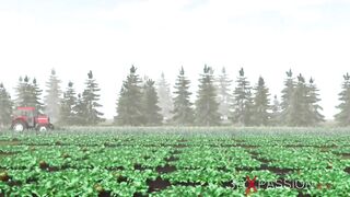 A Hot girl  with cow horns, nose and ears In Cowshed gets fucked hard by farmer