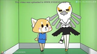 Retsuko and Washimi in AGGRETSUKO