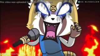 Retsuko and Washimi in AGGRETSUKO